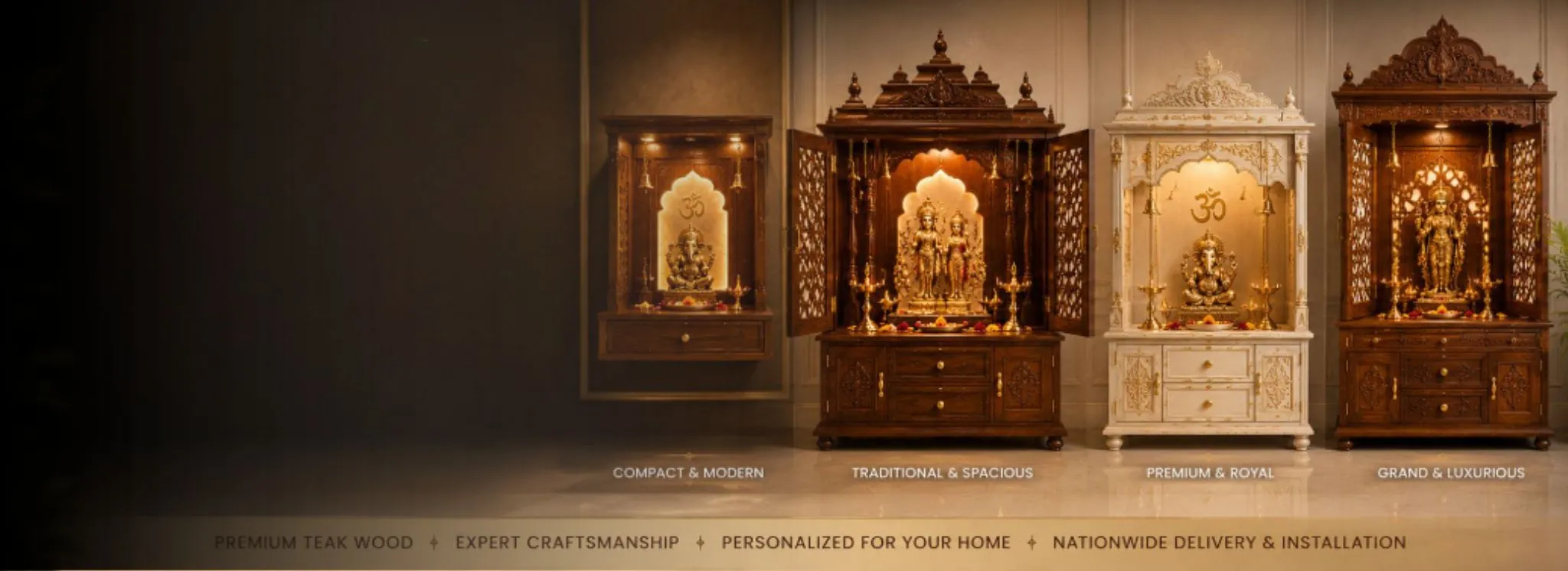 Custom Mandirs Made for Your Space